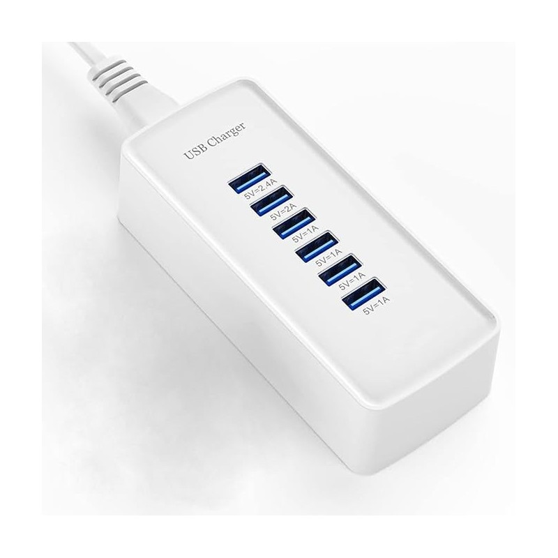 Station de charge USB 6 ports